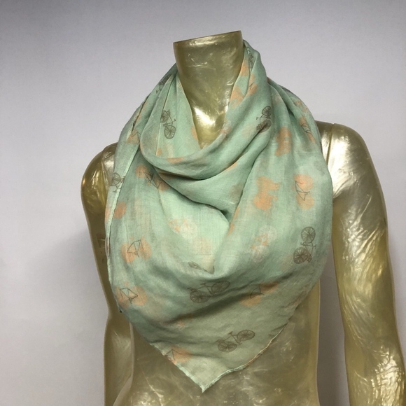 Candie's Accessories - Candie's Bicycle Bike Print Square Scarf **